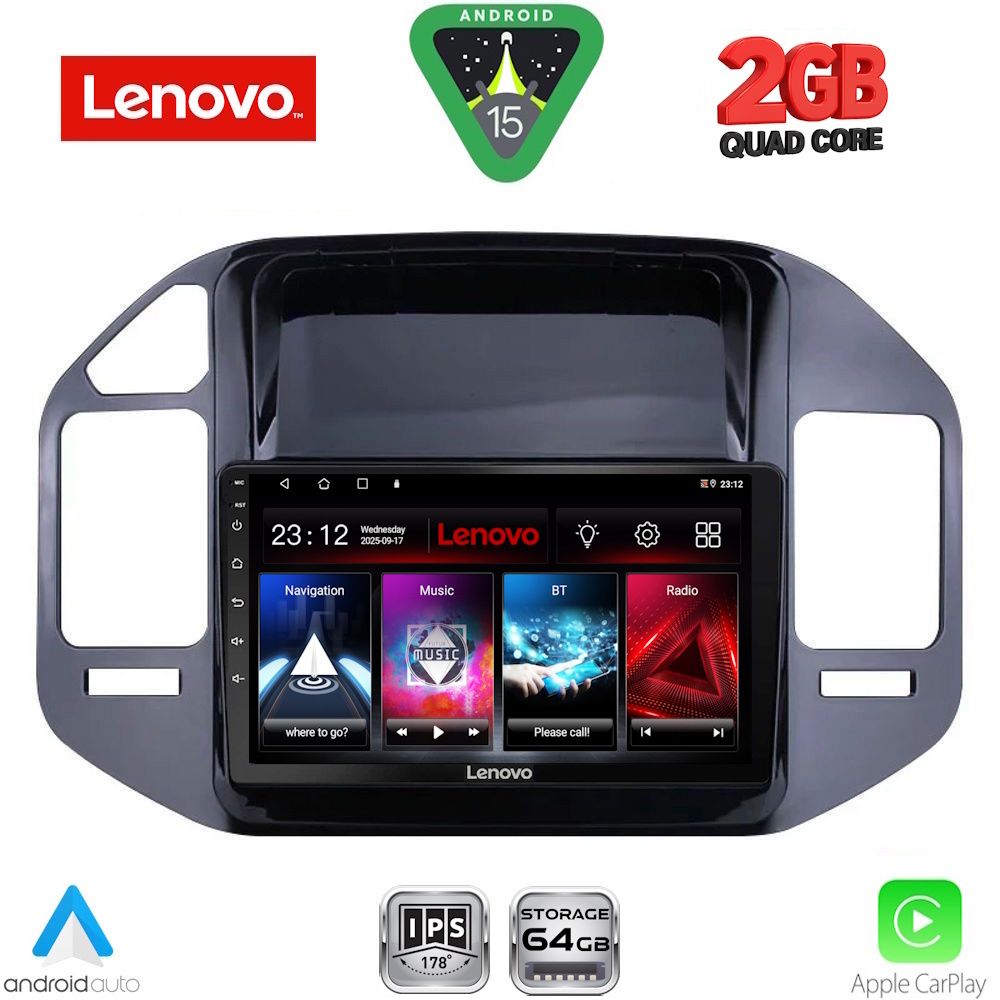 LENOVO LVD 2444_CPA (9inc) MULTIMEDIA TABLET for MITSUBISHI PAJERO mod. 1999-2006 - LENOVO LVD 2444_CPA