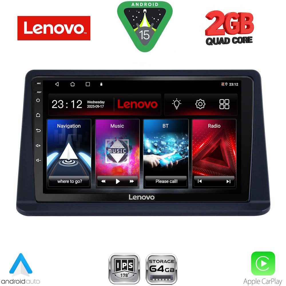 LENOVO LVD 2445_CPA (9inc) MULTIMEDIA TABLET for MITSUBISHI PAJERO mod. 1999-2006 - LENOVO LVD 2445_CPA