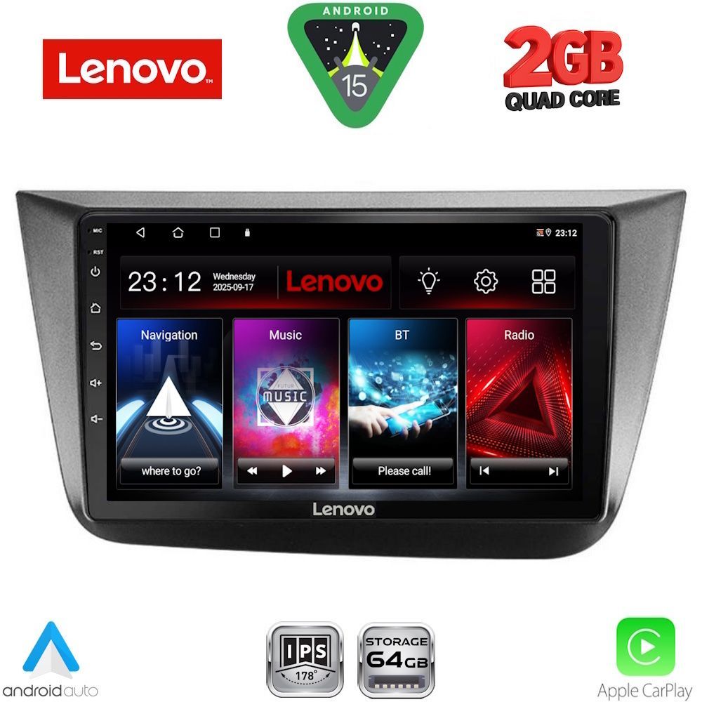 LENOVO LVD 2570_CPA (9inc) MULTIMEDIA TABLET for SEAT ALTEA mod. 2004-2015 - LENOVO LVD 2570_CPA