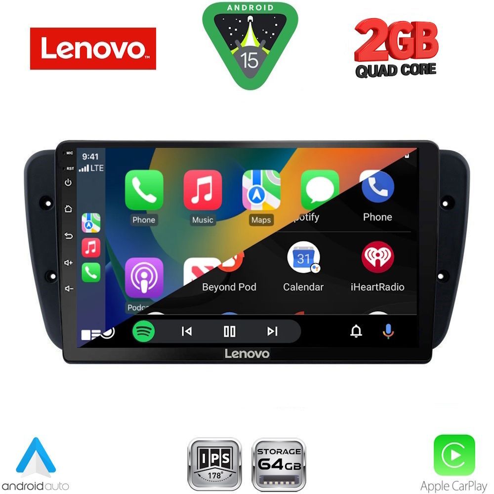 LENOVO LVD 2571_CPA (9inc) MULTIMEDIA TABLET for SEAT IBIZA mod. 2008-2015 - LENOVO LVD 2571_CPA