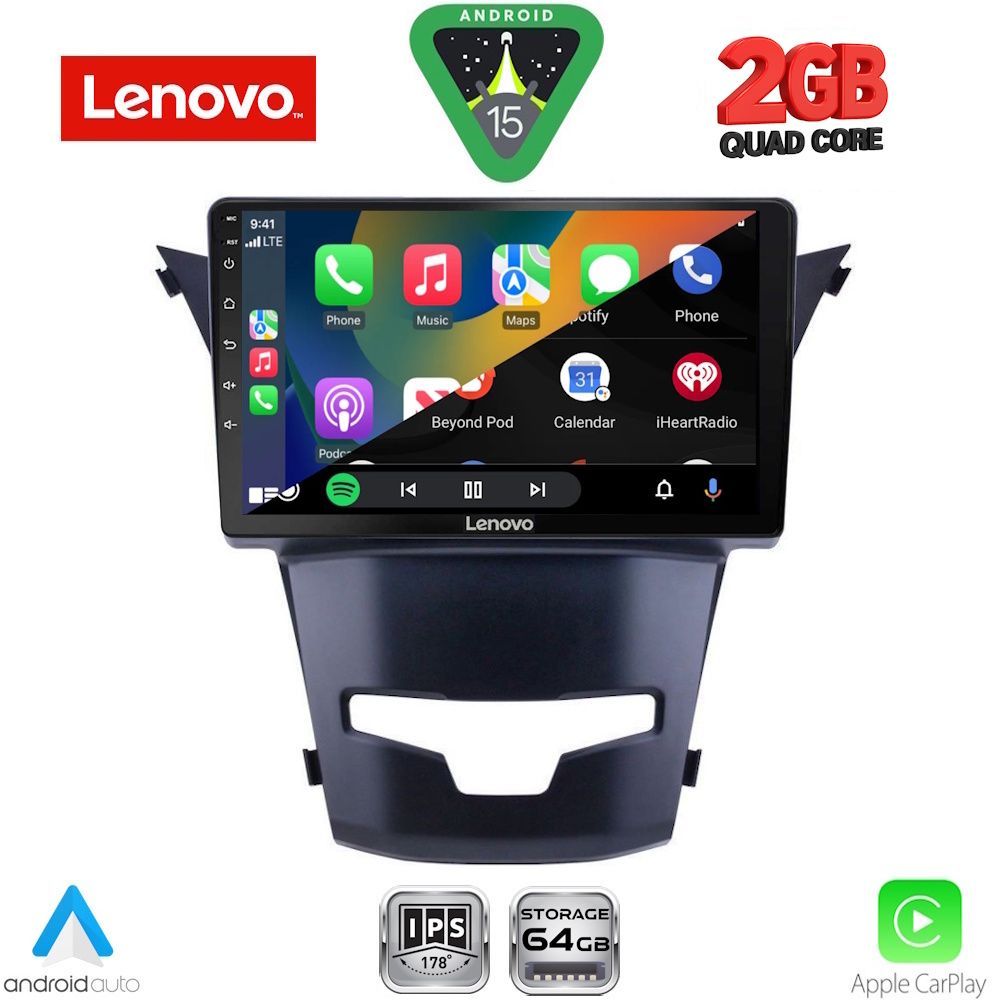 LENOVO LVD 2653_CPA (9inc) MULTIMEDIA TABLET for SSANGYONG KORANDO mod. 2014-2019 - LENOVO LVD 2653_CPA