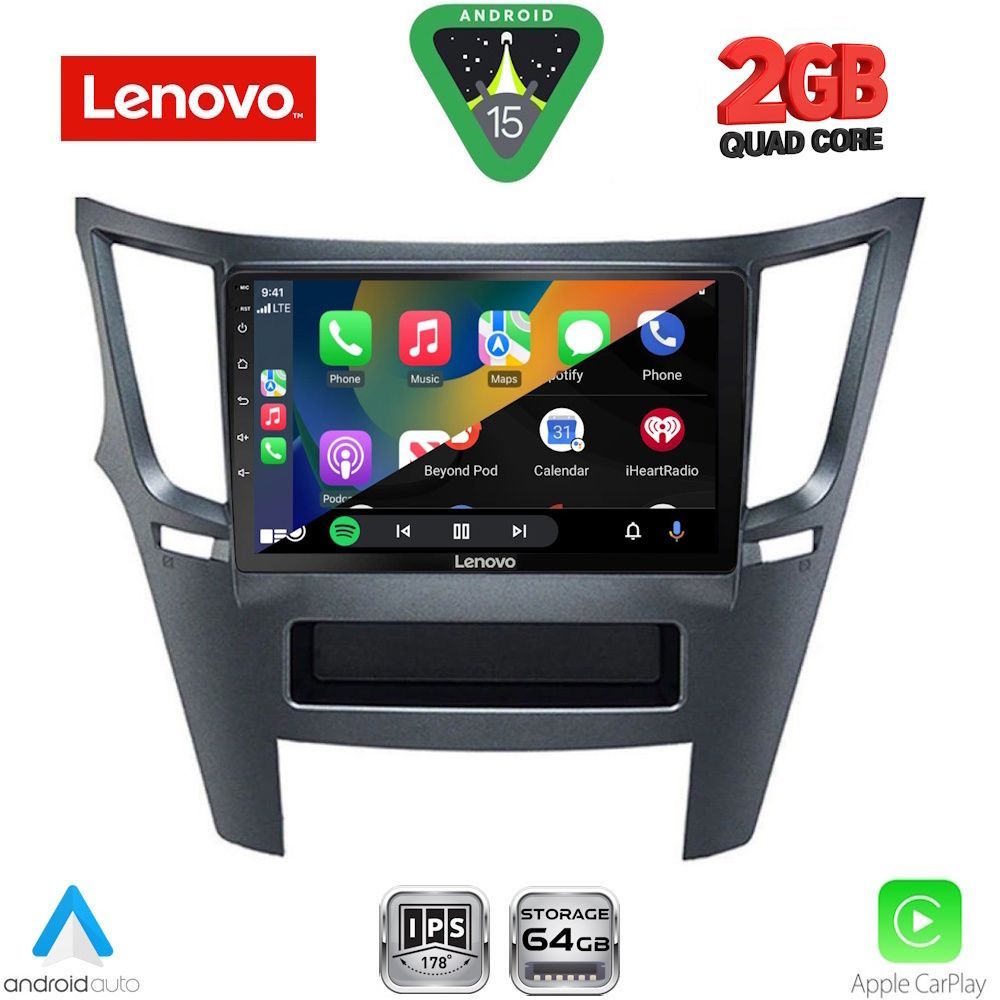 LENOVO LVD 2667_CPA (9inc) MULTIMEDIA TABLET for SUBARU LEGACY – OUTBACK mod. 2009-2014 - LENOVO LVD 2667_CPA
