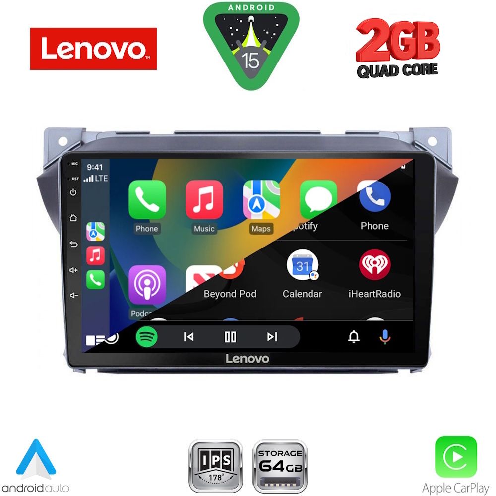 LENOVO LVD 2670_CPA (9inc) MULTIMEDIA TABLET for SUZUKI ALTO - NISSAN PIXO mod. 2009-2014 - LENOVO LVD 2670_CPA