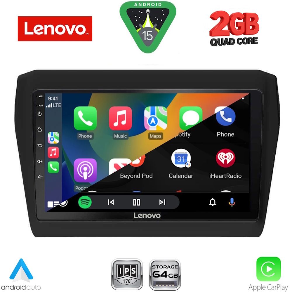 LENOVO LVD 2686_CPA (9inc) MULTIMEDIA TABLET for SUZUKI SWIFT mod. 2017-2025 - LENOVO LVD 2686_CPA
