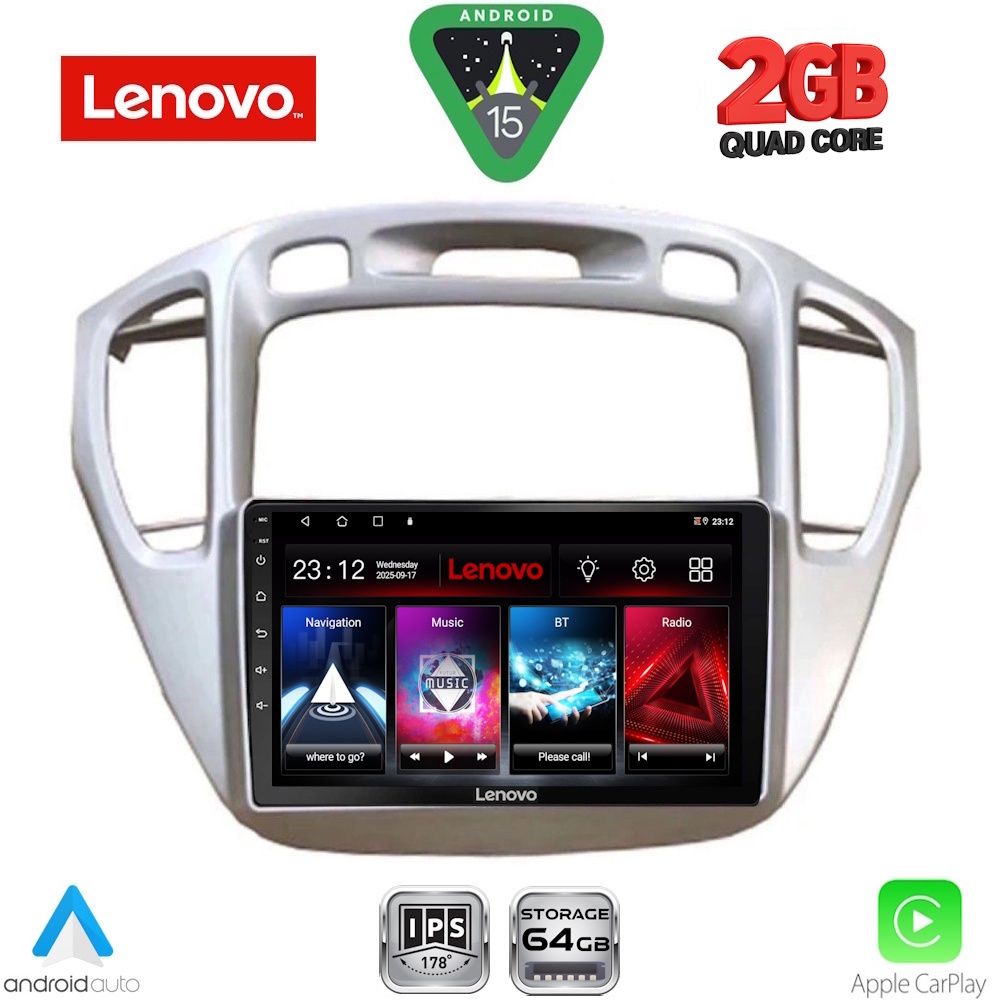 LENOVO LVD 2718_CPA (9inc) MULTIMEDIA TABLET for TOYOTA HIGHLANDER mod. 2002-2009 - LENOVO LVD 2718_CPA