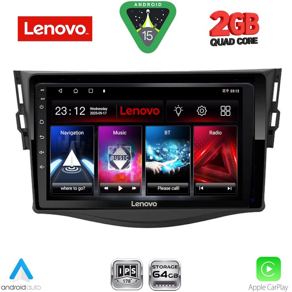 LENOVO LVD 2731_CPA (9inc) MULTIMEDIA TABLET for TOYOTA RAV 4 mod. 2006-2012 - LENOVO LVD 2731_CPA