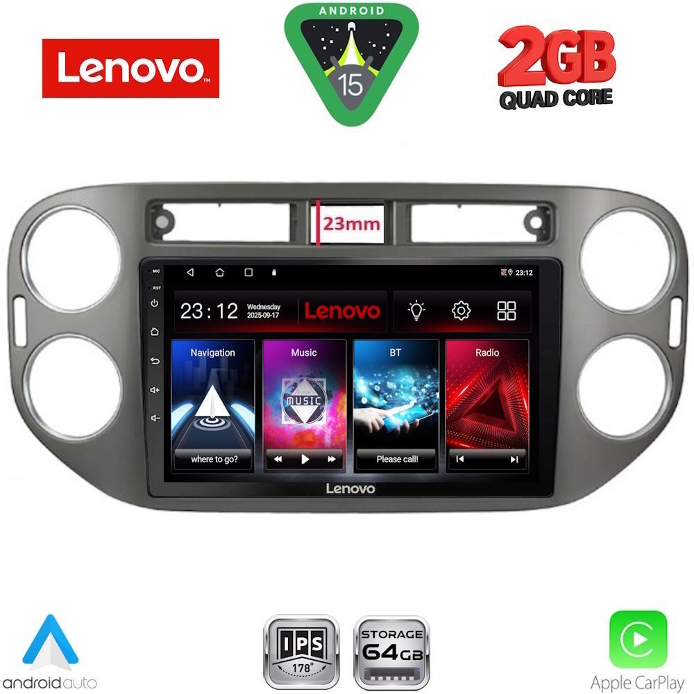 LENOVO LVD 2760GR_CPA (9inc) MULTIMEDIA TABLET for VW TIGUAN mod. 2011-2016 (GREY)
