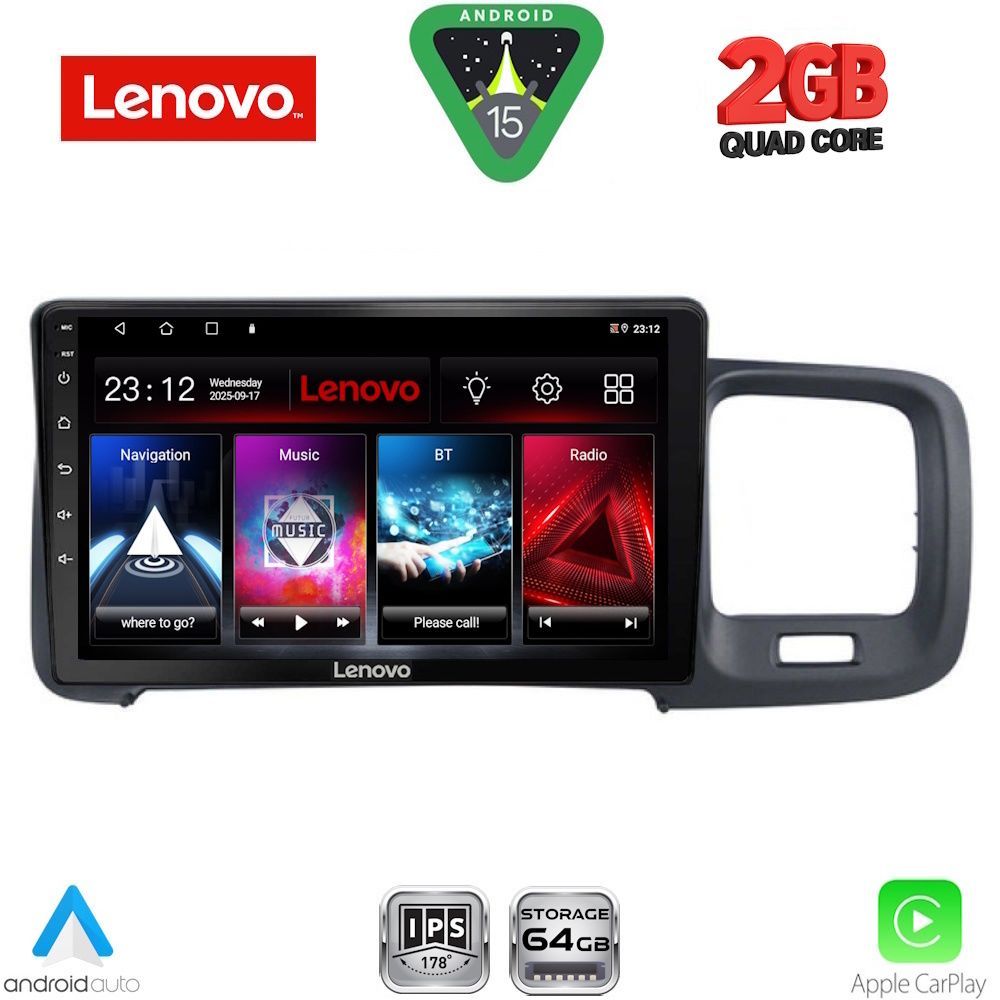 LENOVO LVD 2785_CPA (9inc) MULTIMEDIA TABLET for VOLVO S60 mod. 2010-2018 - LENOVO LVD 2785_CPA
