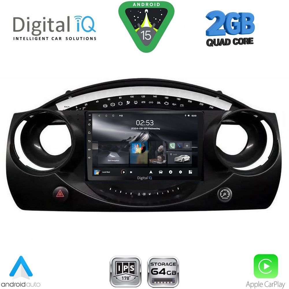 DIGITAL IQ RSD 1063_CPA (9inc) MULTIMEDIA TABLET for MINI COOPER (R50-R52-R53) mod. 2000-2006 - DIGITAL IQ RSD 1063_CPA