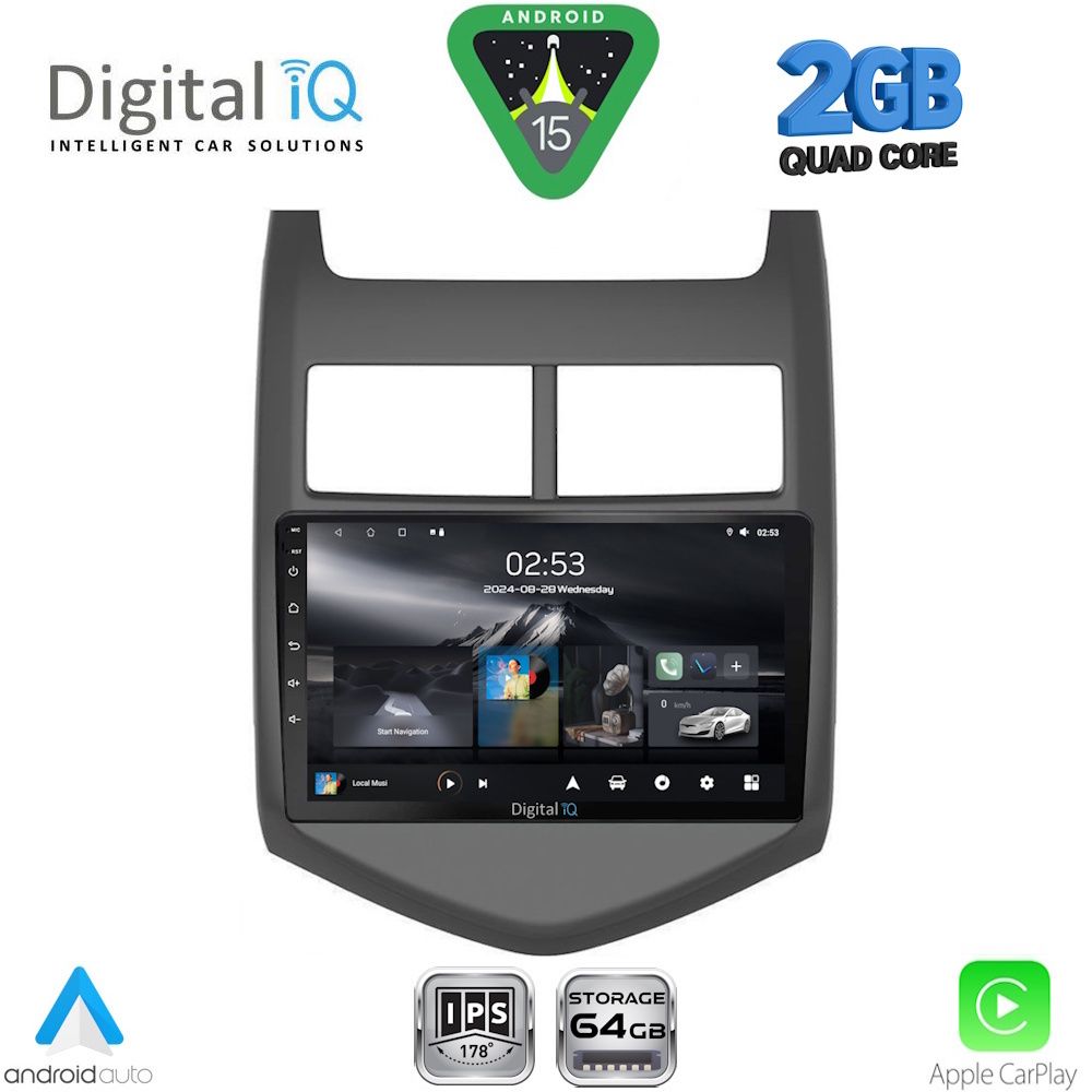 DIGITAL IQ RSD 1074_CPA (9inc) MULTIMEDIA TABLET for CHEVROLET AVEO mod. 2011-2014 - DIGITAL IQ RSD 1074_CPA