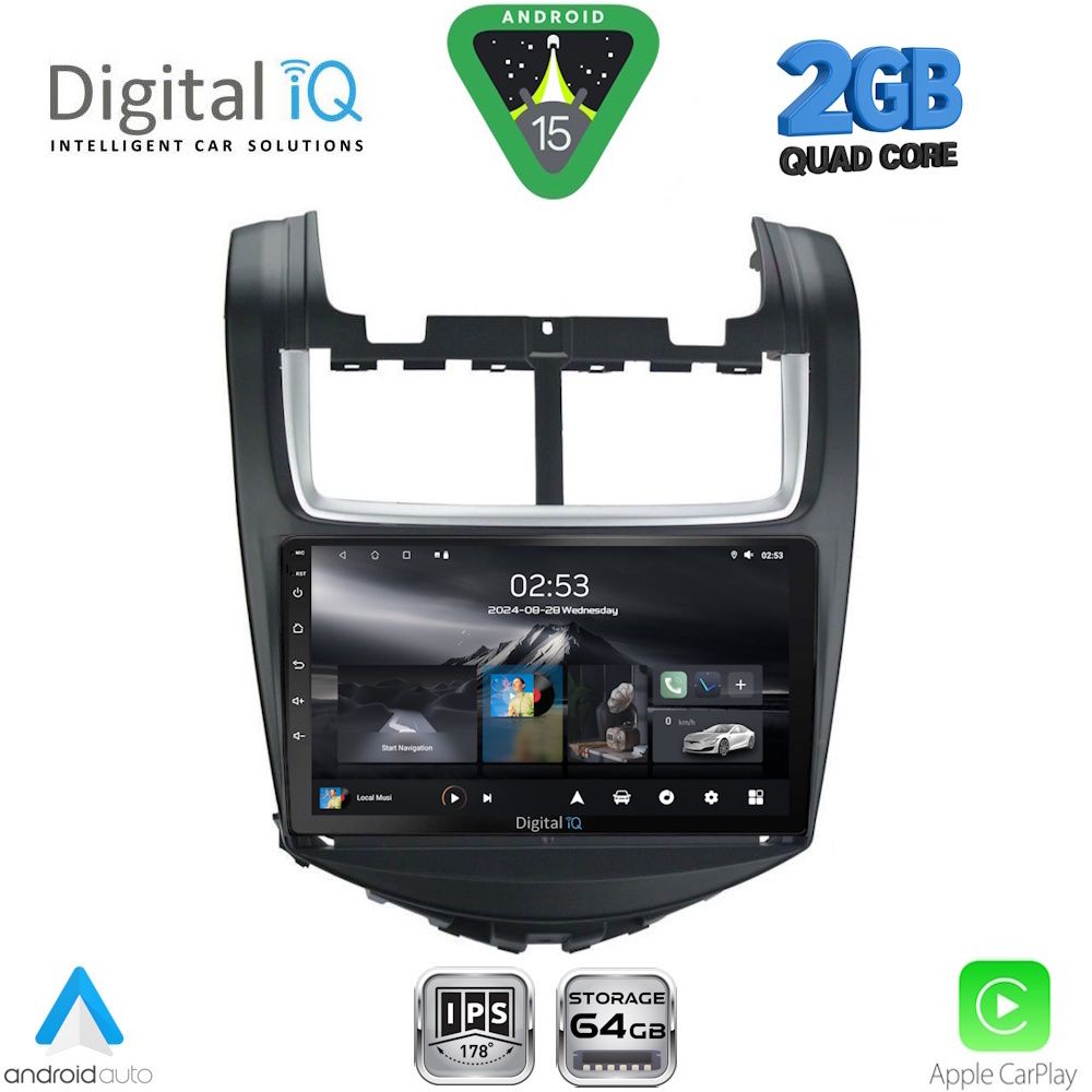 DIGITAL IQ RSD 1075_CPA (9inc) MULTIMEDIA TABLET for CHEVROLET AVEO mod. 2014-2017 - DIGITAL IQ RSD 1075_CPA