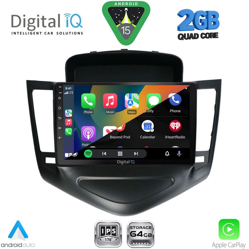 DIGITAL IQ RSD 1076_CPA (9inc) MULTIMEDIA TABLET for CHEVROLET CRUZE mod. 2008-2012 - DIGITAL IQ RSD 1076_CPA