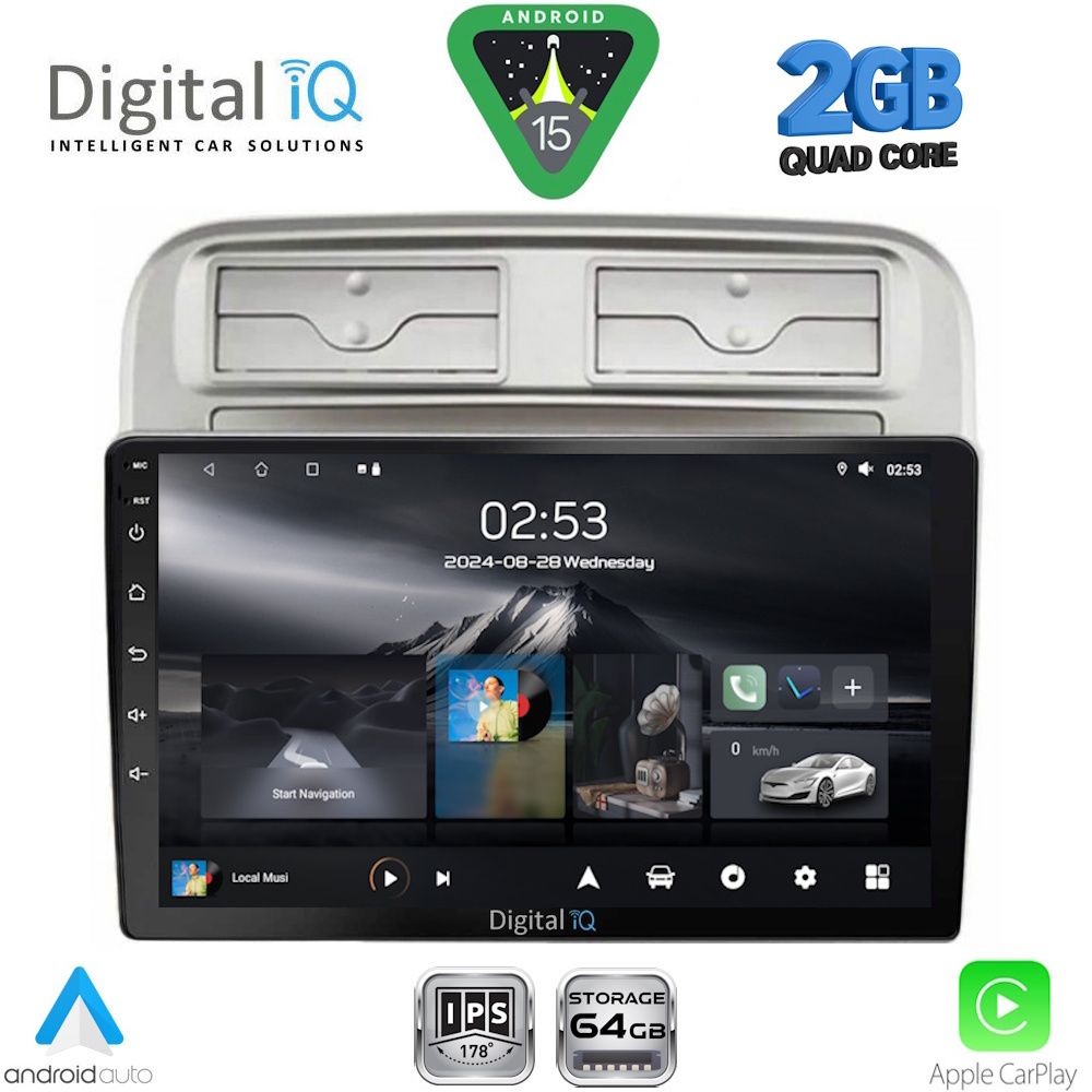 DIGITAL IQ RSD 1128_CPA (9inc) MULTIMEDIA TABLET for FIAT GRANDE PUNTO mod. 2005-2012 - DIGITAL IQ RSD 1128_CPA