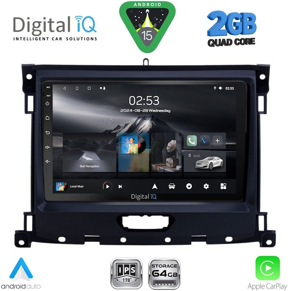 DIGITAL IQ RSD 1173_CPA (9inc) MULTIMEDIA TABLET for FORD RANGER mod. 2018-2023 - DIGITAL IQ RSD 1173_CPA