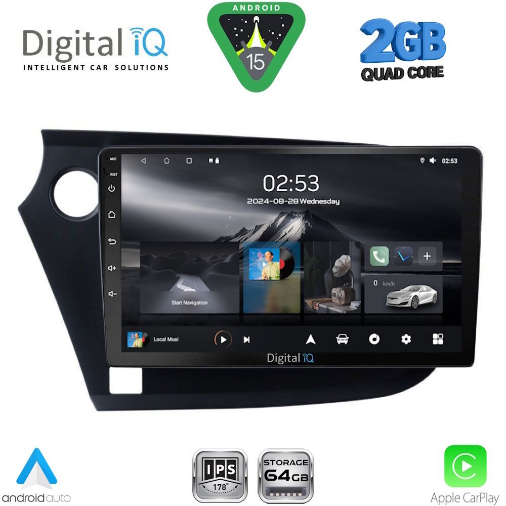 DIGITAL IQ RSD 1205_CPA (9inc) MULTIMEDIA TABLET for HONDA INSIGHT mod. 2009-2014 - DIGITAL IQ RSD 1205_CPA