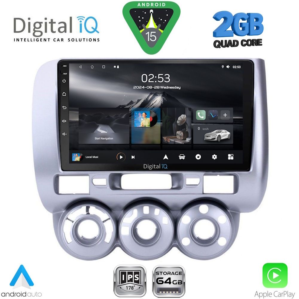 DIGITAL IQ RSD 1210_CPA A/C (9inc) MULTIMEDIA TABLET for HONDA JAZZ mod. 2002-2008 - DIGITAL IQ RSD 1210_CPA_AC