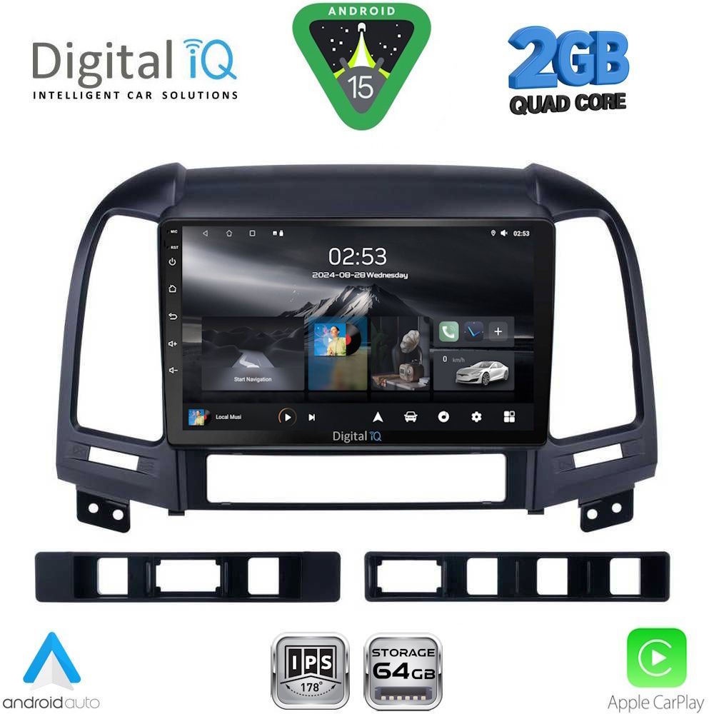 DIGITAL IQ RSD 1239_CPA (9inc) MULTIMEDIA TABLET for HYUNDAI SANTA FE  mod. 2005-2013 - DIGITAL IQ RSD 1239_CPA