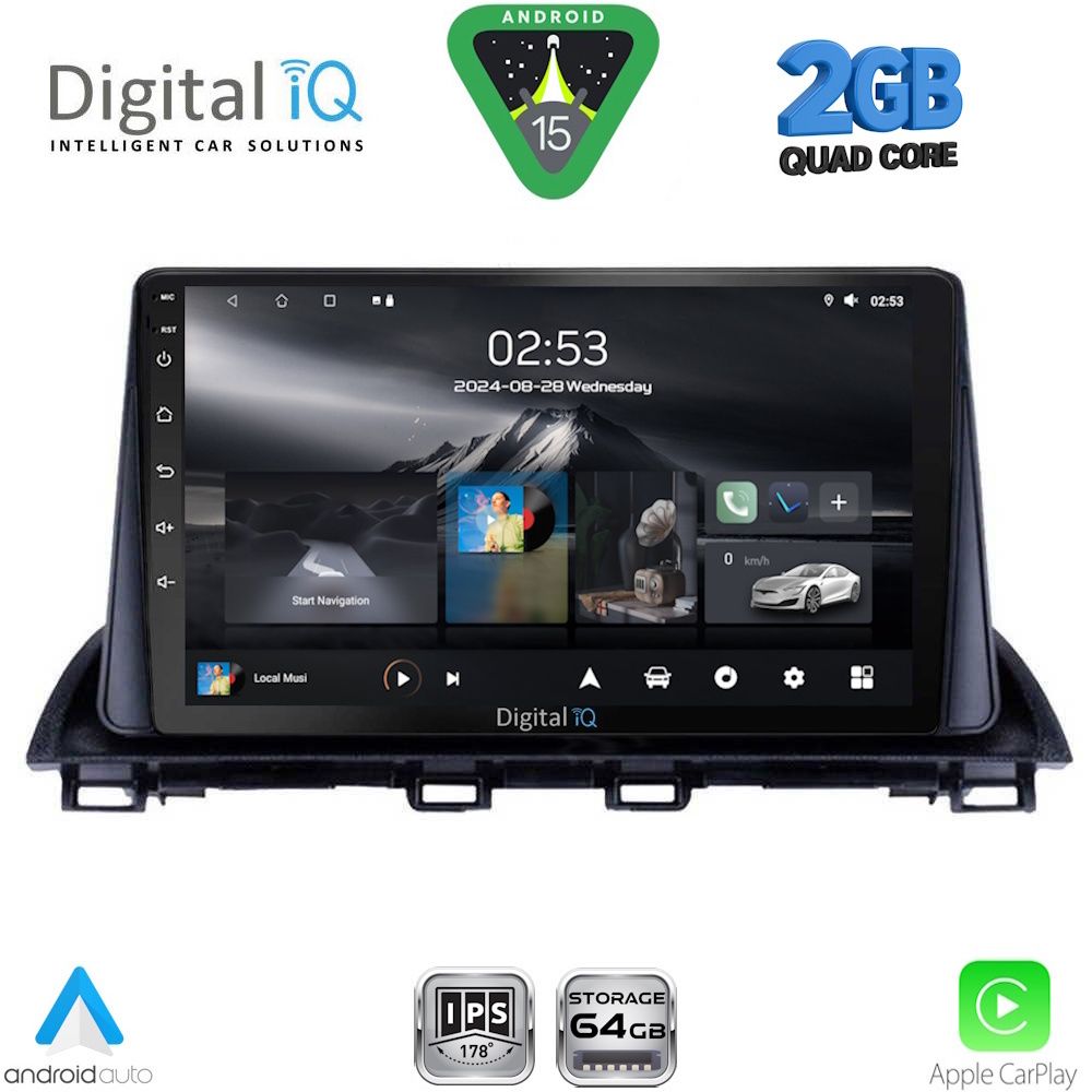 DIGITAL IQ RSD 1367_CPA (9inc) MULTIMEDIA TABLET for MAZDA 3 mod. 2014-2019
