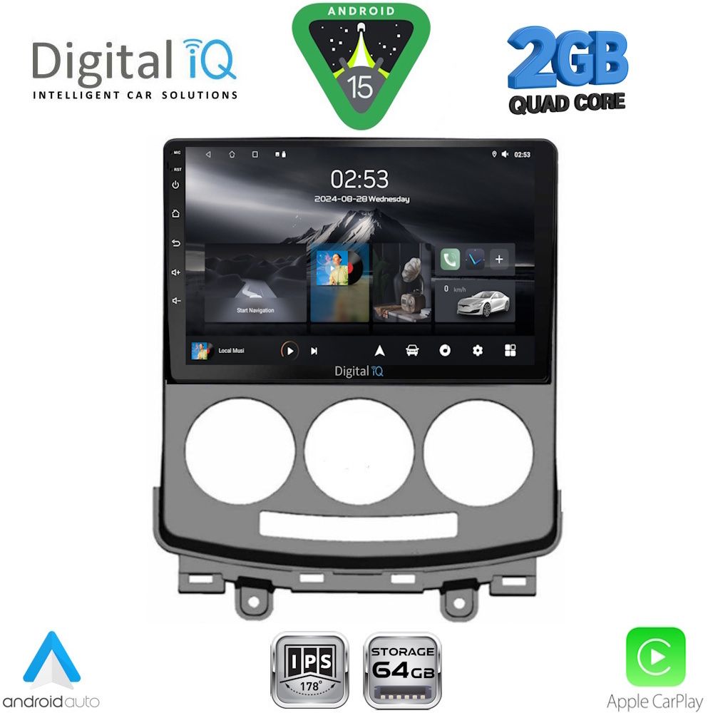 DIGITAL IQ RSD 1370_CPA (9inc) MULTIMEDIA TABLET for MAZDA 5  mod. 2004-2010