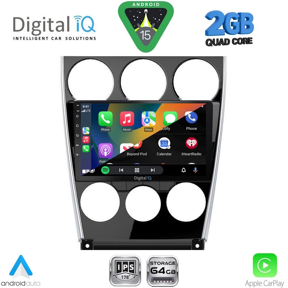 DIGITAL IQ RSD 1375_CPA (9inc) MULTIMEDIA TABLET for MAZDA 6 (FACELIFT) mod. 2005-2008 - DIGITAL IQ RSD 1375_CPA