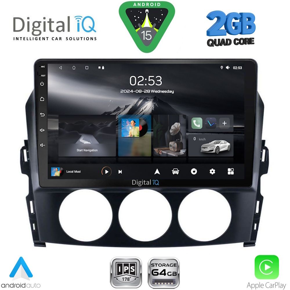 DIGITAL IQ RSD 1392_CPA (9inc) MULTIMEDIA TABLET for MAZDA MX5 mod. 2005-2015
