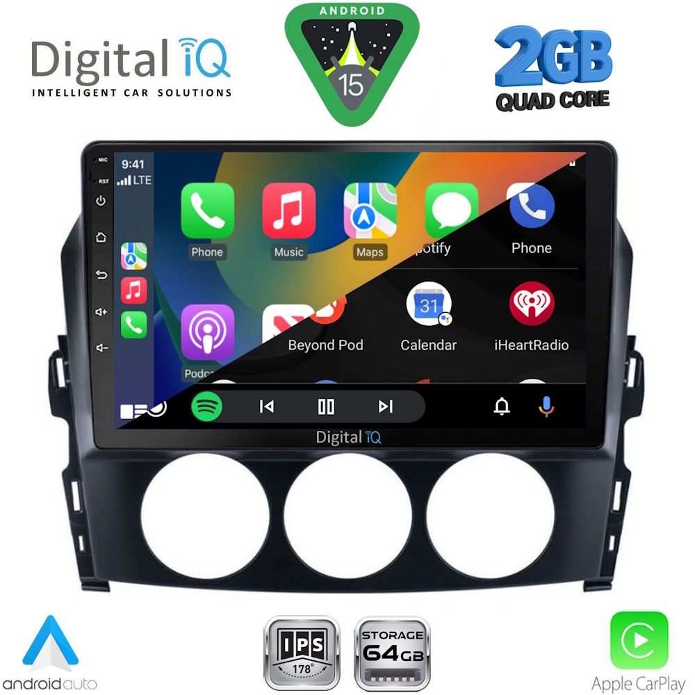 DIGITAL IQ RSD 1392_CPA (9inc) MULTIMEDIA TABLET for MAZDA MX5 mod. 2005-2015 - DIGITAL IQ RSD 1392_CPA