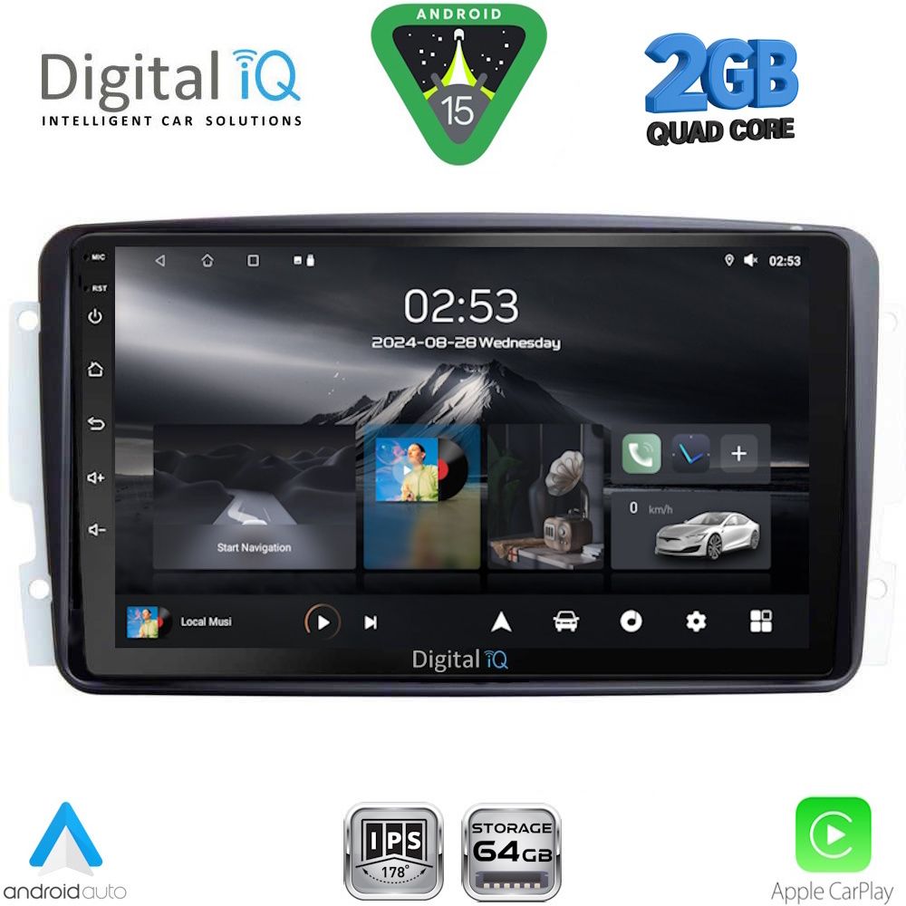 DIGITAL IQ RSD 1401_CPA (9inc) MULTIMEDIA TABLET for MERCEDES CLK (W209) mod. 2000-2004 - DIGITAL IQ RSD 1401_CPA