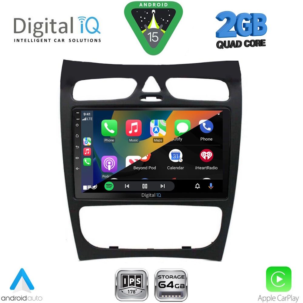 DIGITAL IQ RSD 1406_CPA (9inc) MUTIMEDIA TABLET for MERCEDES CLK (W209) mod. 2000-2004 - DIGITAL IQ RSD 1406_CPA