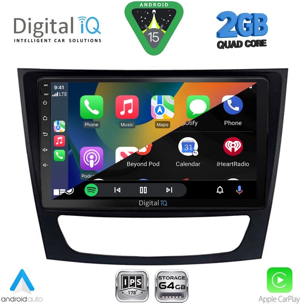 DIGITAL IQ RSD 1408_CPA (9inc) MULTIMEDIA TABLET for MERCEDES E (W211) – CLS (W219) mod. 2003-2009 - DIGITAL IQ RSD 1408_CPA