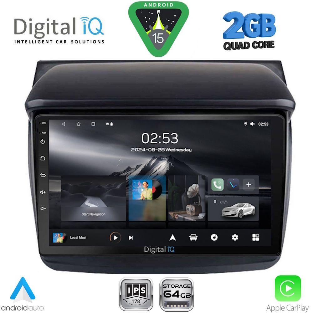 DIGITAL IQ RSD 1436_CPA (9inc) MULTIMEDIA TABLET for MITSUBISHI L200 mod. 2006-2015 - DIGITAL IQ RSD 1436_CPA