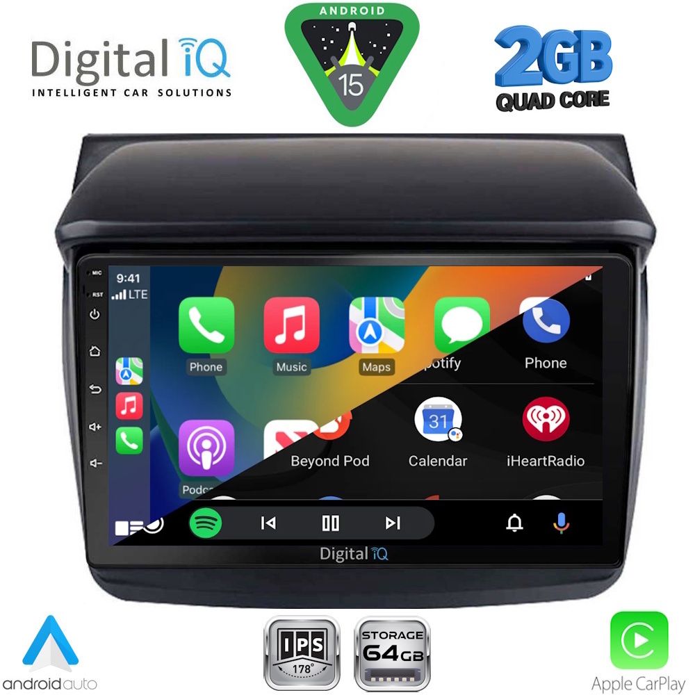 DIGITAL IQ RSD 1436_CPA (9inc) MULTIMEDIA TABLET for MITSUBISHI L200 mod. 2006-2015 - DIGITAL IQ RSD 1436_CPA