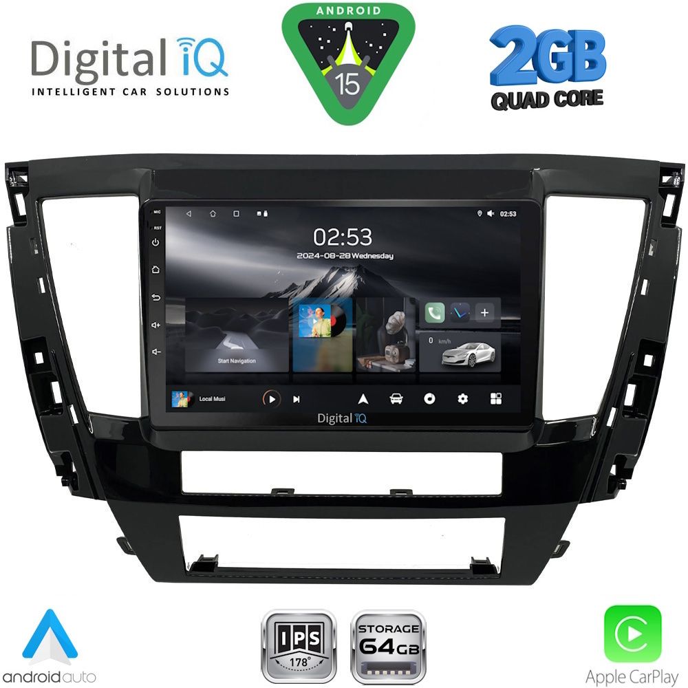 DIGITAL IQ RSD 1447S_CPA (9inc) MULTIMEDIA TABLET for MITSUBISHI PAJERO SPORT mod. 2020-2026 - DIGITAL IQ RSD 1447S_CPA