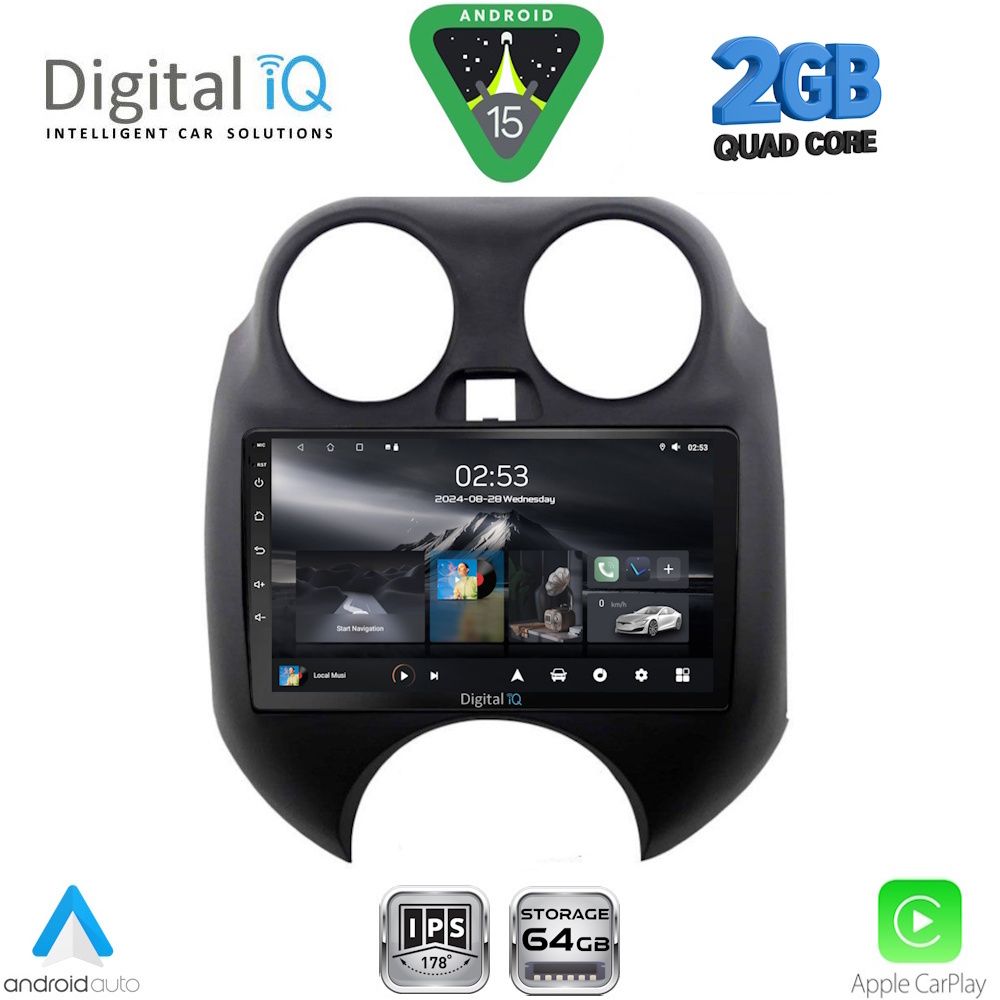DIGITAL IQ RSD 1459_CPA (9inc) MULTIMEDIA TABLET for NISSAN MICRA mod. 2010-2014 - DIGITAL IQ RSD 1459_CPA
