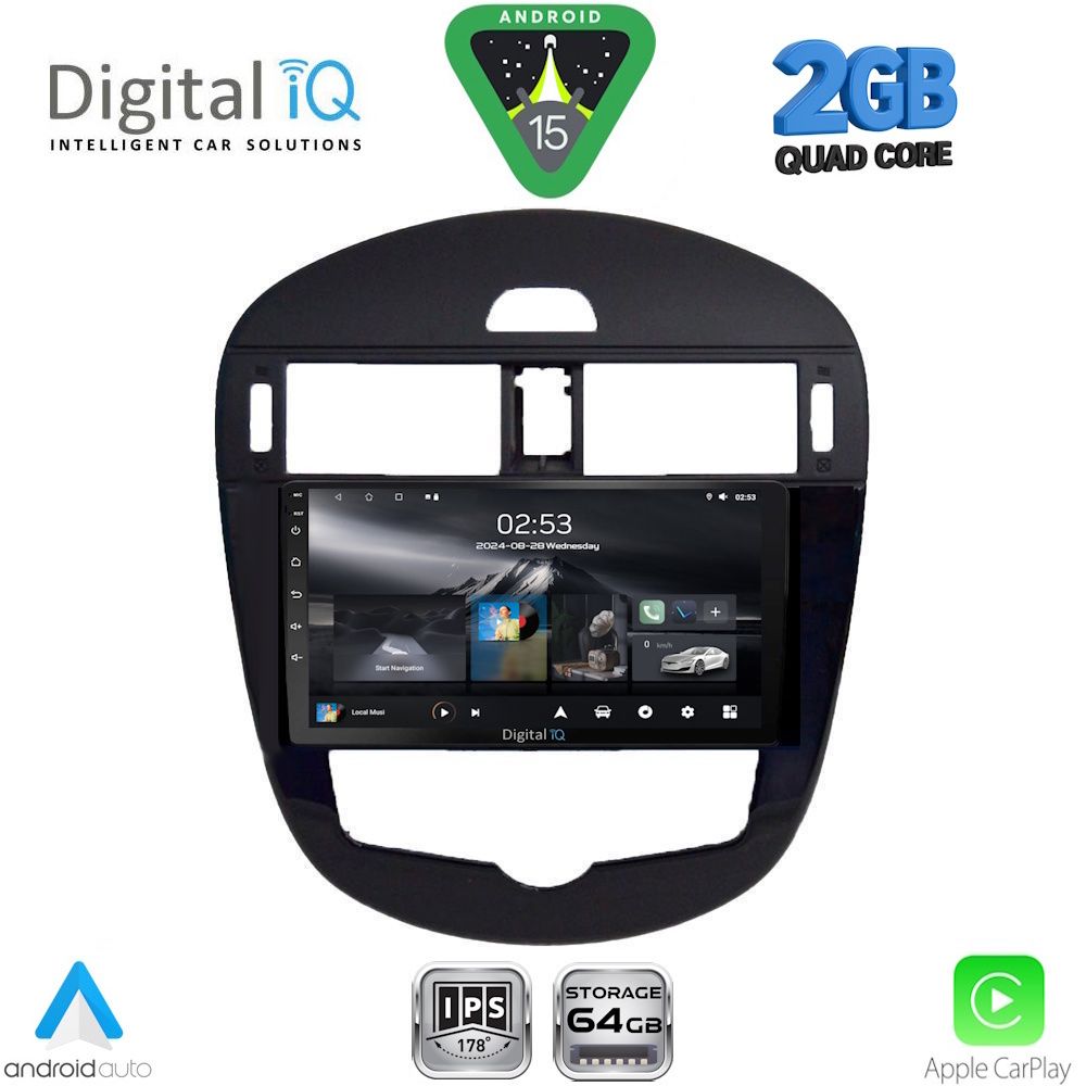 DIGITAL IQ RSD 1470_CPA CLIMA (9inc) MULTIMEDIA TABLET for NISSAN PULSAR mod. 2014-2020 - DIGITAL IQ RSD 1470_CPA