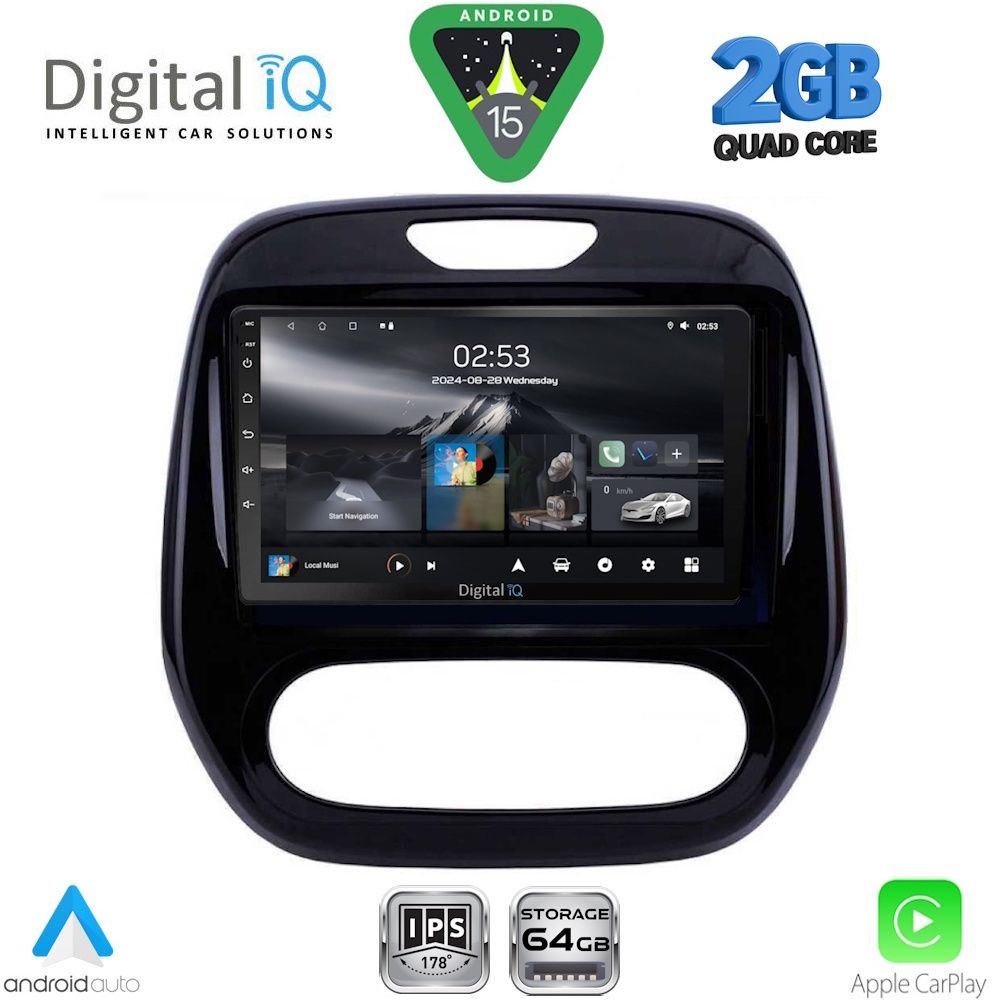 DIGITAL IQ RSD 1542_CPA (9inc) MULTIMEDIA TABLET for RENAULT CAPTUR mod. 2013-2019 - DIGITAL IQ RSD 1542A/C_CPA
