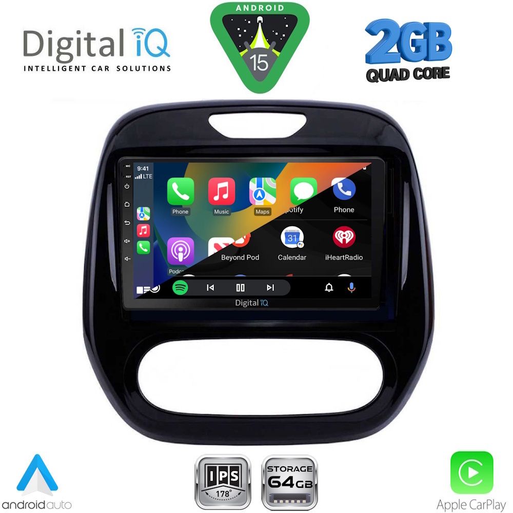 DIGITAL IQ RSD 1542_CPA (9inc) MULTIMEDIA TABLET for RENAULT CAPTUR mod. 2013-2019 - DIGITAL IQ RSD 1542A/C_CPA