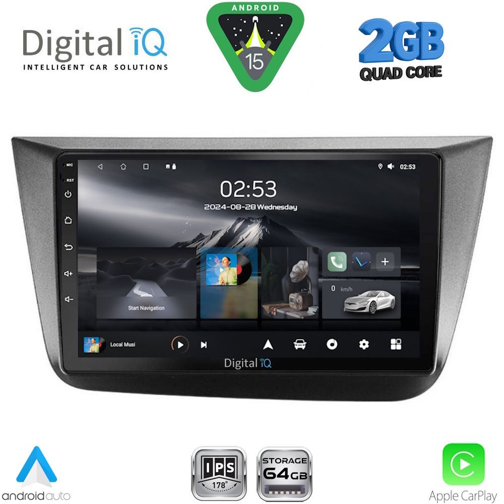 DIGITAL IQ RSD 1570_CPA (9inc) MULTIMEDIA TABLET for SEAT ALTEA mod. 2004-2015 - DIGITAL IQ RSD 1570_CPA
