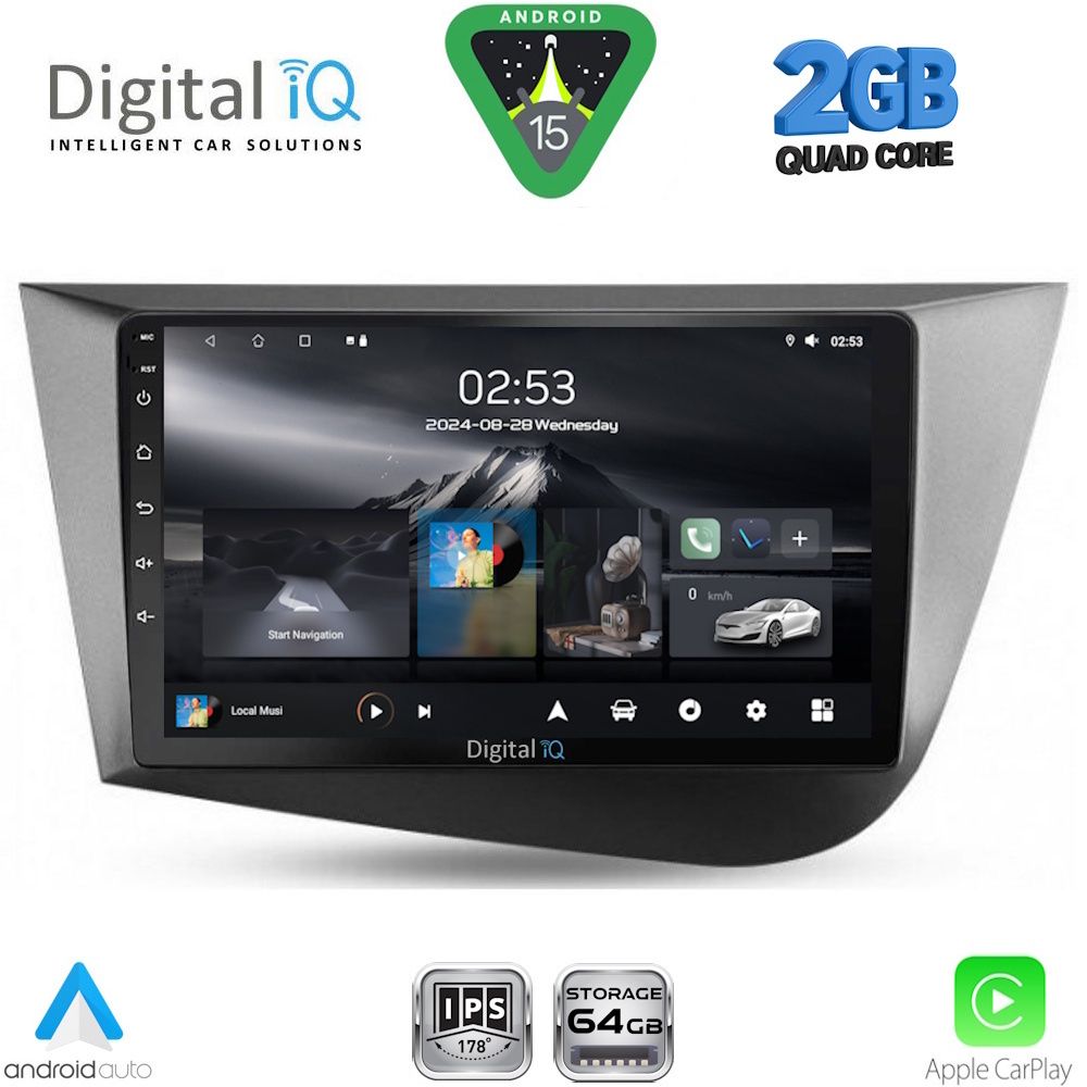 DIGITAL IQ RSD 1574_CPA (9inc) MULTIMEDIA TABLET for SEAT LEON mod. 2005-2012 - DIGITAL IQ RSD 1574_CPA