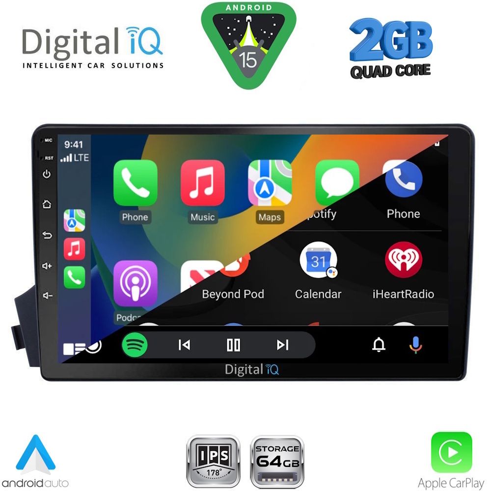 DIGITAL IQ RSD 1650_CPA (9inc) MULTIMEDIA TABLET for SSANGYONG ACTYON - KYRON mod. 2006-2015 - DIGITAL IQ RSD 1650_CPA
