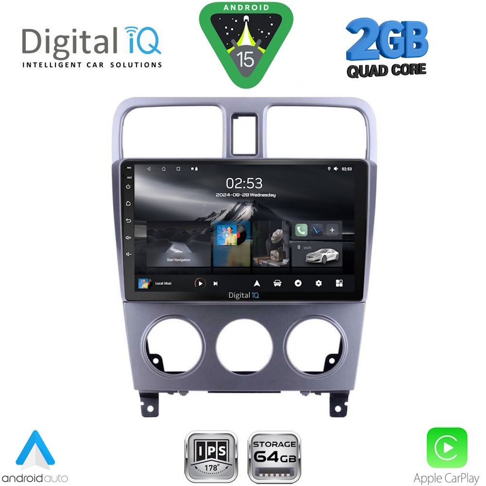 DIGITAL IQ RSD 1661_CPA (9inc) MULTIMEDIA TABLET for SUBARU FORESTER  mod. 2002-2008 - DIGITAL IQ RSD 1661_CPA