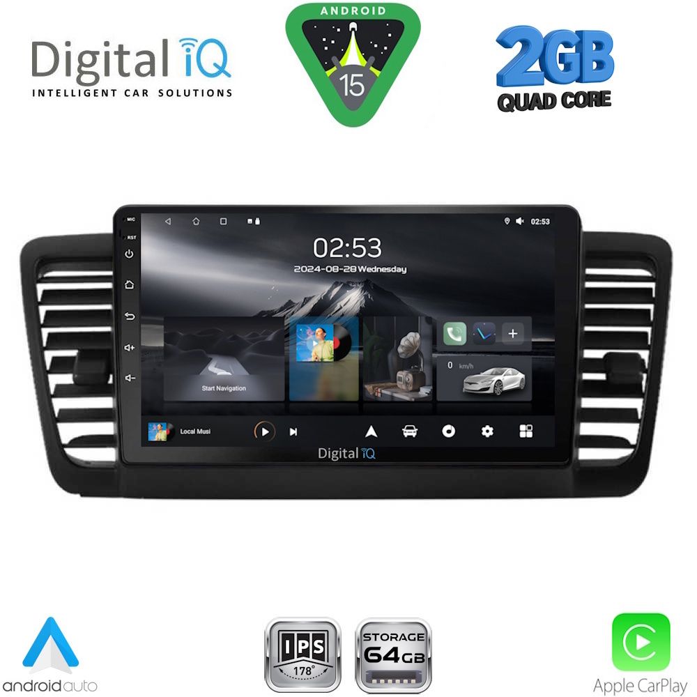 DIGITAL IQ RSD 1665_CPA (9inc) MULTIMEDIA TABLET for SUBARU LEGACY - OUTBACK mod. 2002-2008 - DIGITAL IQ RSD 1665_CPA