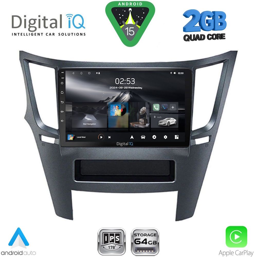 DIGITAL IQ RSD 1667_CPA (9inc) MULTIMEDIA TABLET for SUBARU LEGACY – OUTBACK mod. 2009-2014 - DIGITAL IQ RSD 1667_CPA