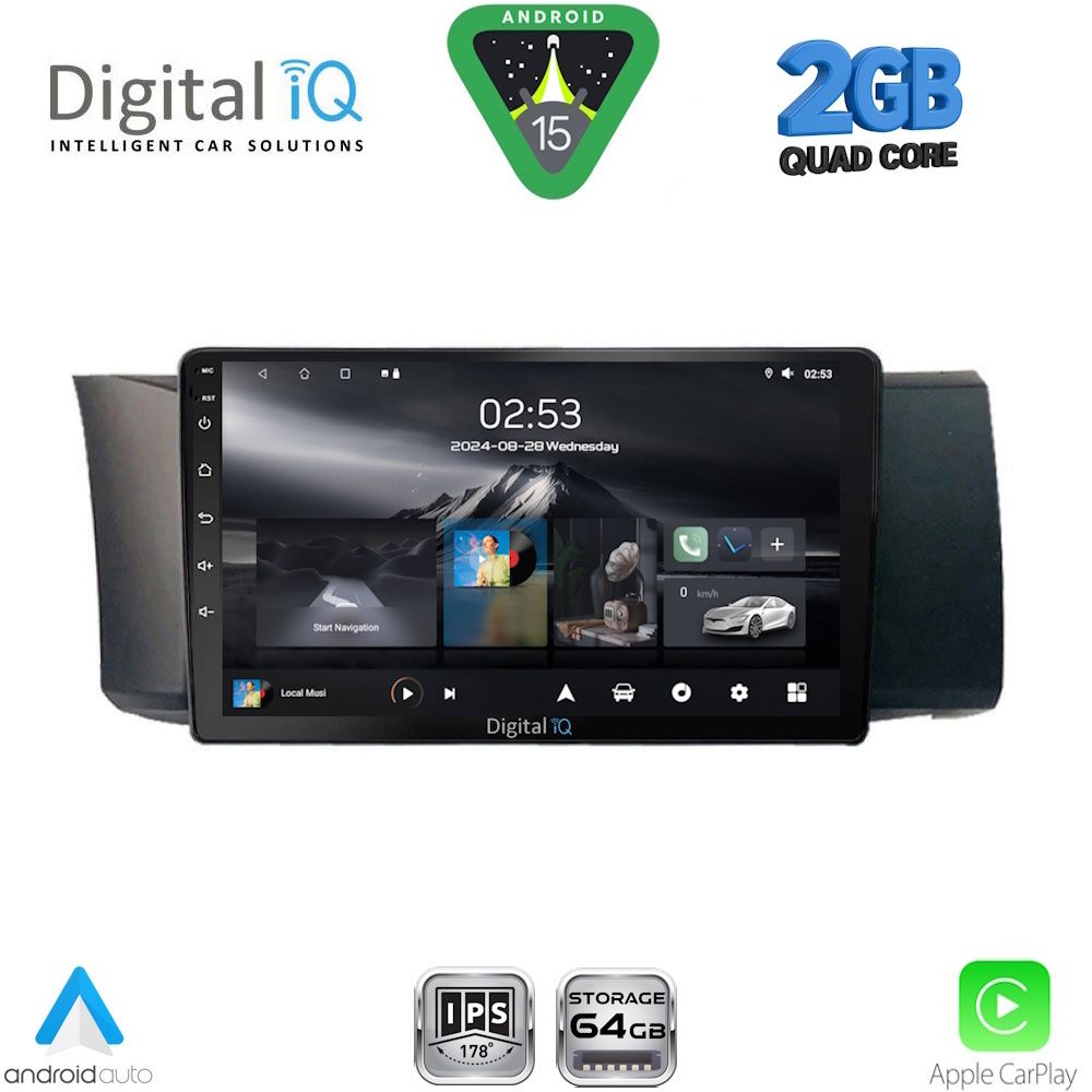 DIGITAL IQ RSD 1669_CPA (9inc) MULTIMEDIA TABLET for TOYOTA GT86 - SUBARU BRZ mod. 2012-2026 - DIGITAL IQ RSD 1669_CPA