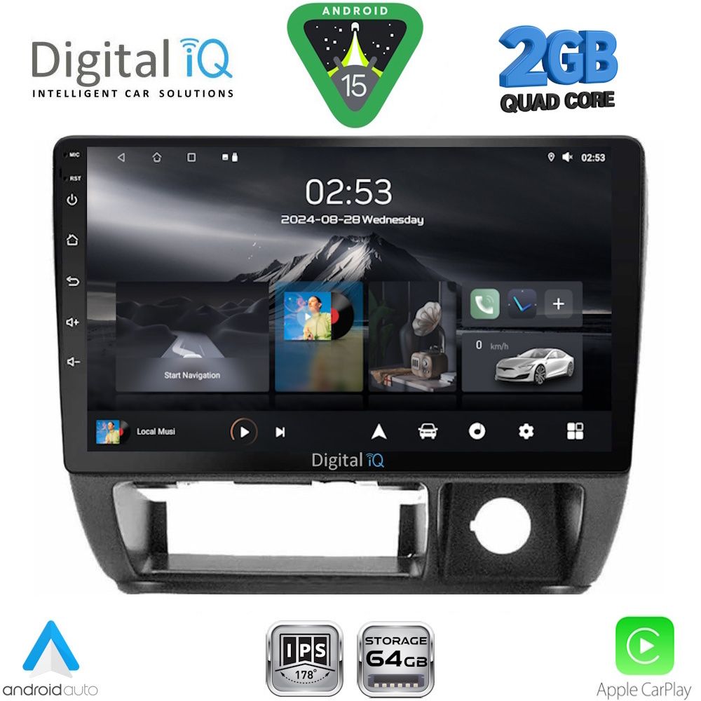 Suzuki Jimny 1998 – 2005 Οθόνη με CarPlay, Android Auto, Bluetooth, GPS – DIGITAL IQ RSD 1677_CPA (9inc)