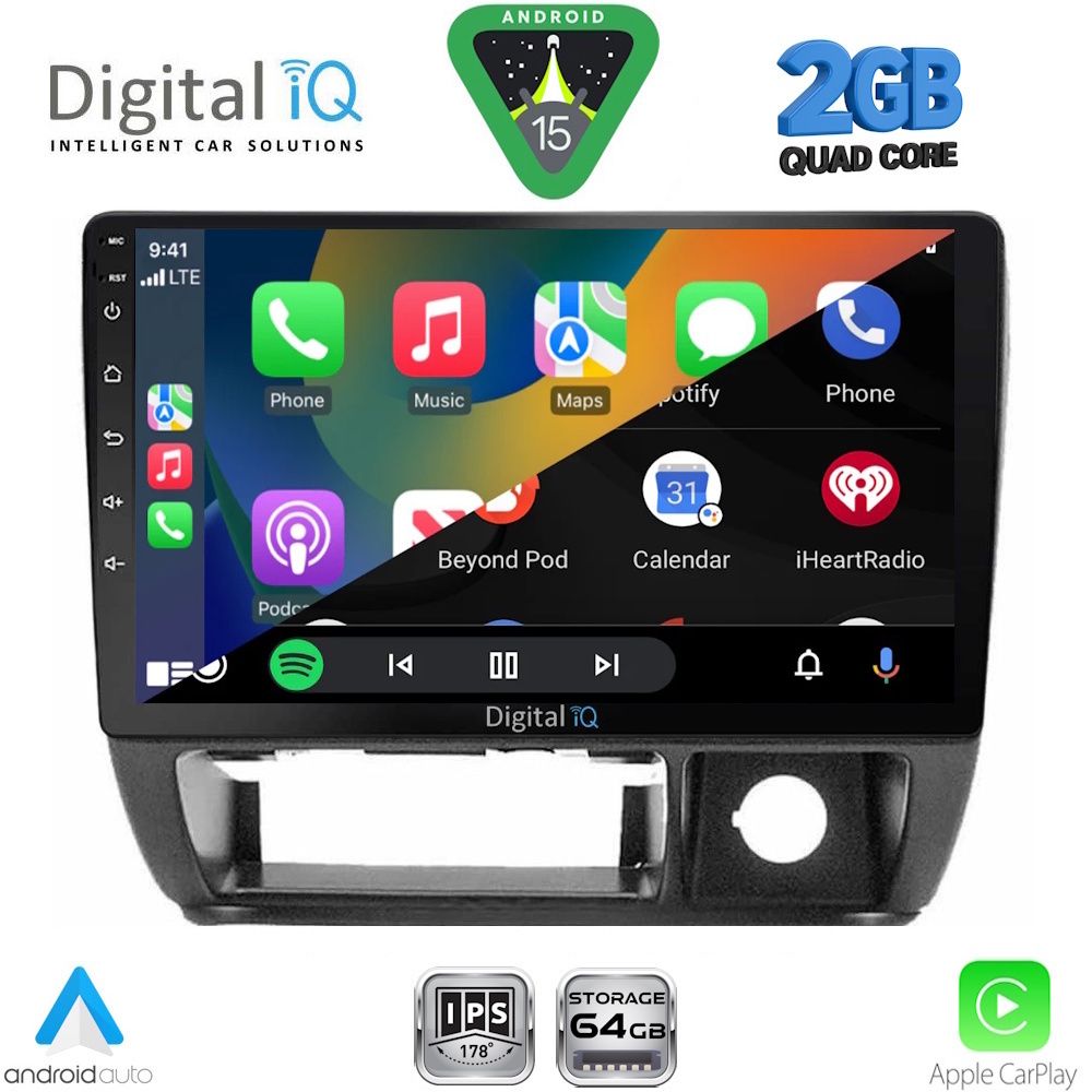 Suzuki Jimny 1998 – 2005 Οθόνη με CarPlay, Android Auto, Bluetooth, GPS – DIGITAL IQ RSD 1677_CPA (9inc)
