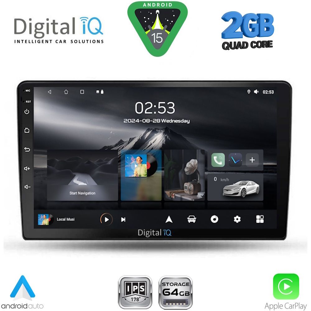 DIGITAL IQ RSD 1702_CPA (9inc) MULTIMEDIA TABLET for TOYOTA AURIS mod. 2007-2012 - DIGITAL IQ RSD 1702_CPA