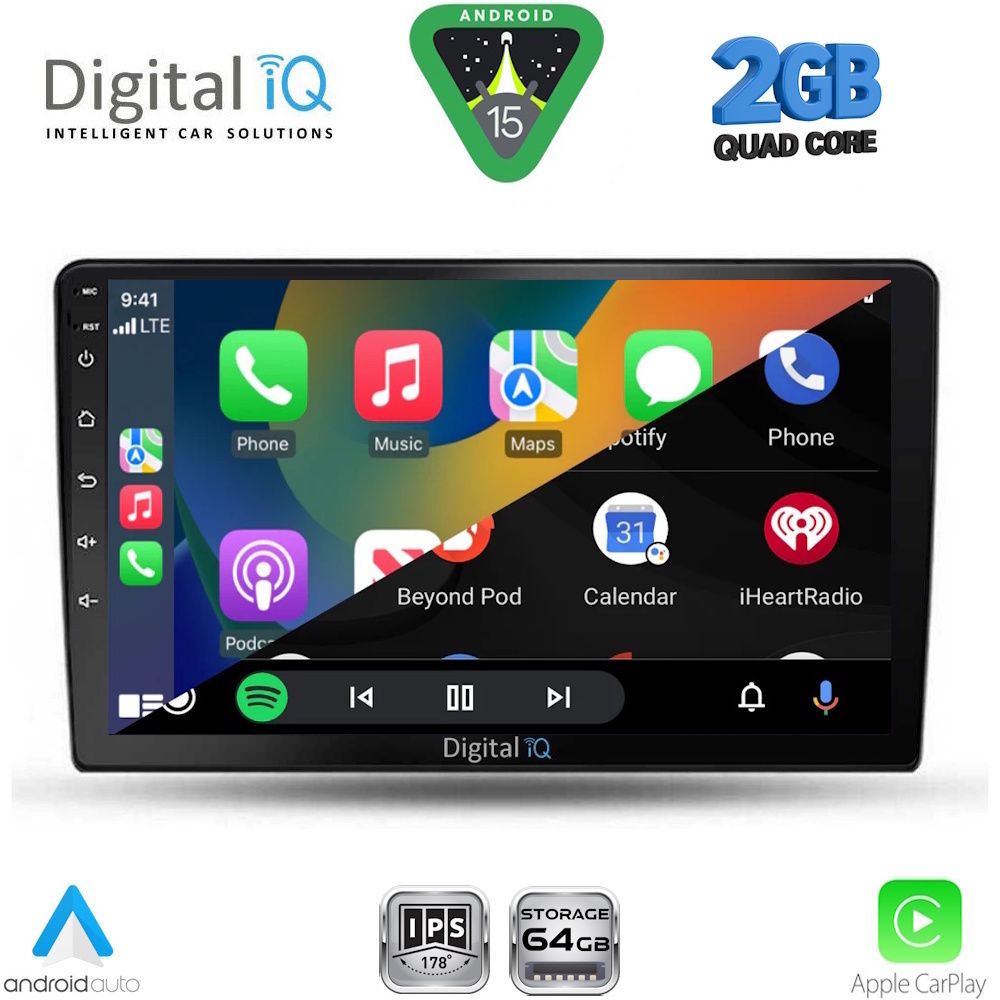 DIGITAL IQ RSD 1702_CPA (9inc) MULTIMEDIA TABLET for TOYOTA AURIS mod. 2007-2012 - DIGITAL IQ RSD 1702_CPA