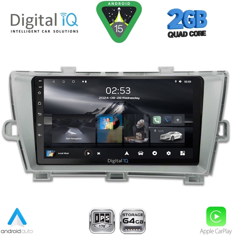 DIGITAL IQ RSD 1726_CPA (9inc) MULTIMEDIA TABLET for TOYOTA PRIUS mod. 2009-2015 - DIGITAL IQ RSD 1726_CPA