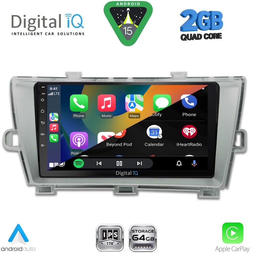 DIGITAL IQ RSD 1726_CPA (9inc) MULTIMEDIA TABLET for TOYOTA PRIUS mod. 2009-2015 - DIGITAL IQ RSD 1726_CPA