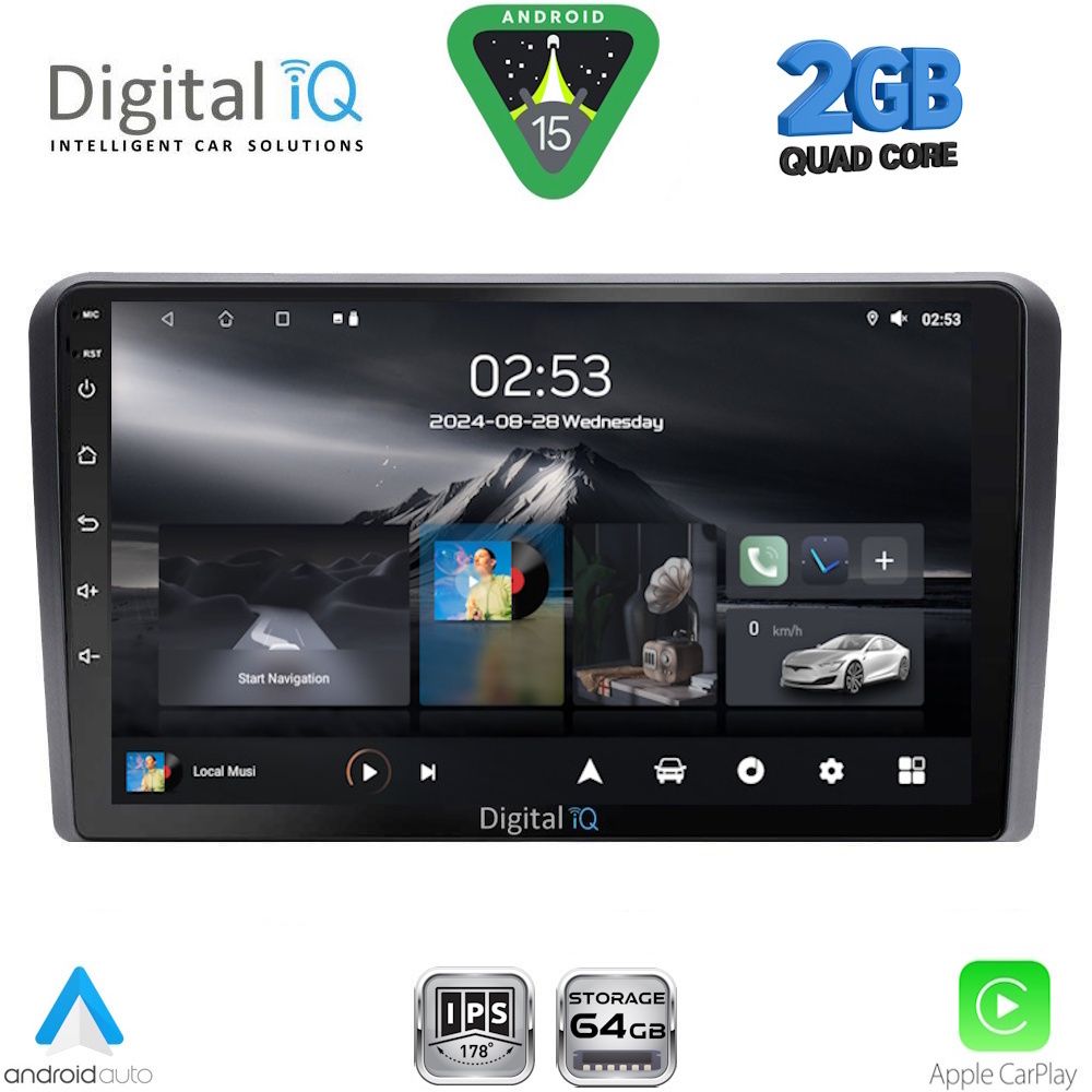 DIGITAL IQ RSD 1744_CPA (9inc) MULTIMEDIA TABLET for GOLF 4 mod. 1998-2003 - DIGITAL IQ RSD 1744_CPA